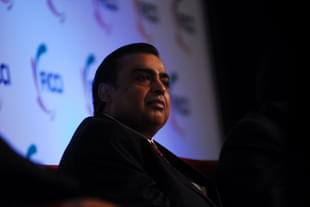 Mukesh Ambani at the 83 AGM of FICCI. (Pradeep Gaur/Mint via GettyImages) 