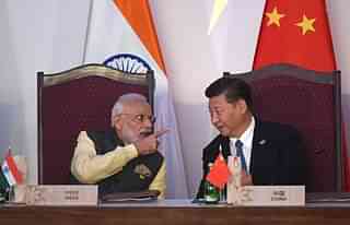 Prime Minister Narendra Modi with Chinese President Xi Jinping. (GettyImages)