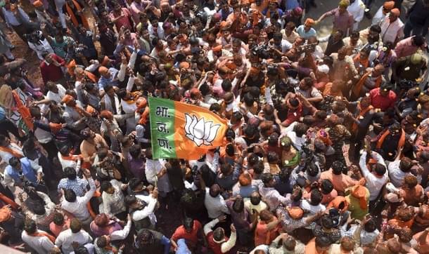 BJP supporters (Arvind Yadav/Hindustan Times/Getty Images)