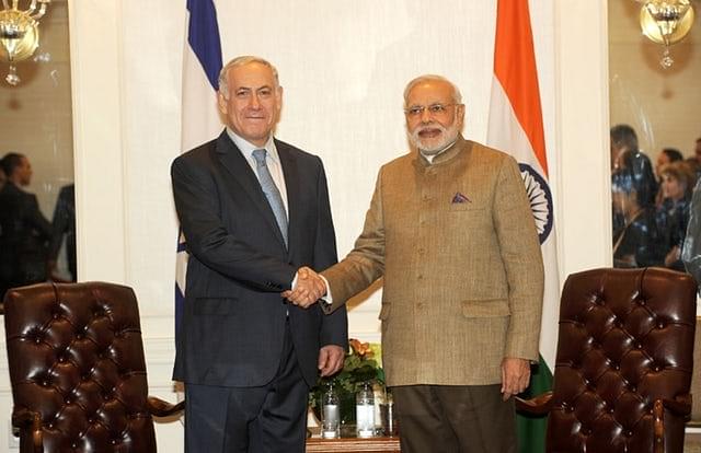 Israeli Prime Minister Benjamin Netanyahu and Prime Minister Narendra Modi
