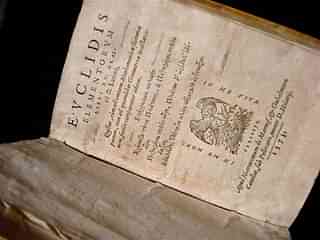 Euclid’s <i>Elements</i>, 1573 edition (Hector Zenil/Wikimedia Commons)