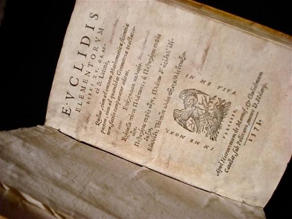 Euclid’s <i>Elements</i>, 1573 edition (Hector Zenil/Wikimedia Commons)
