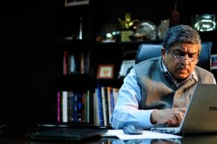 Nandan Nilekani photographed during an interview at his office in New Delhi. (Pradeep Gaur/Mint via Getty Images)