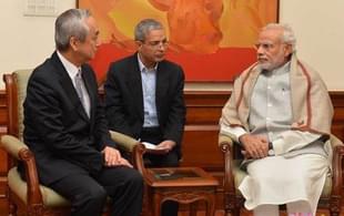 Ambassador Kenji Hiramatsu pays a courtesy call on Prime Minister Narendra Modi.