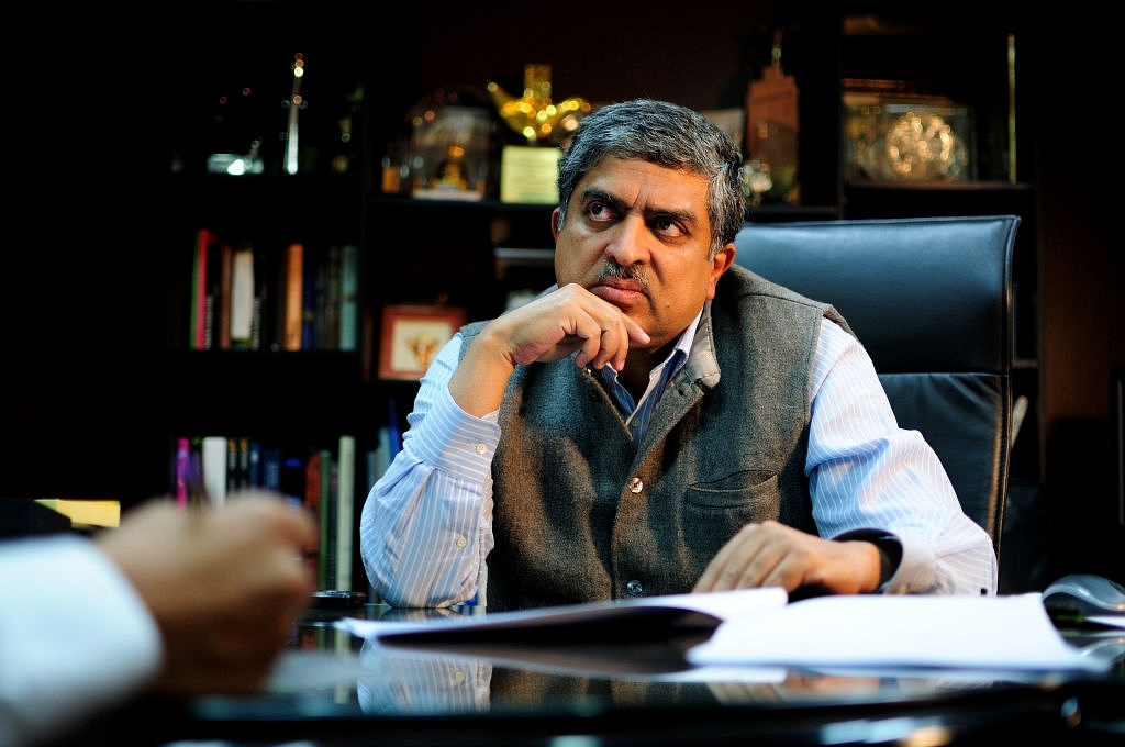 Nandan Nilekani photographed during an interview at his office in New Delhi. (Pradeep Gaur/Mint via Getty Images)