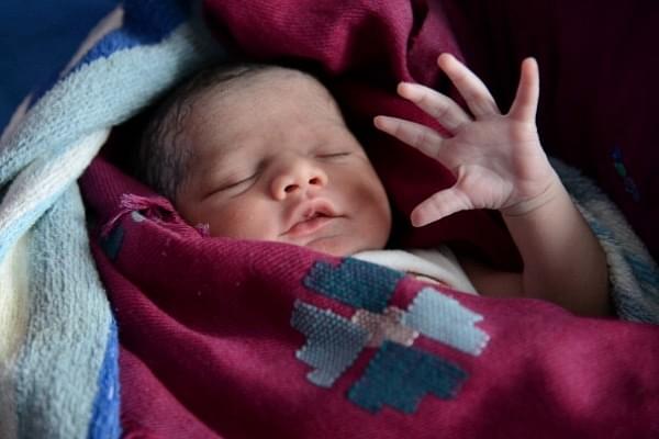 Newborn baby girl at a government hospital in Amritsar (NARINDER NANU/AFP/Getty Images)