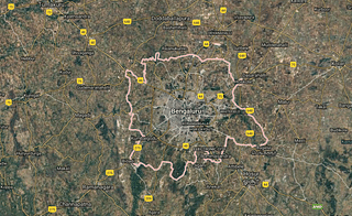 Karnataka satellite view&nbsp;