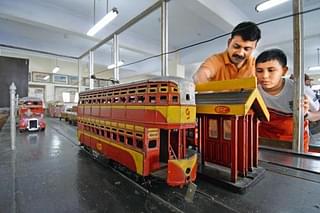 Miniatures of trams and buses on display at the BEST Museum in Mumbai. (Abhijit Bhatlekar/Mint) &nbsp;