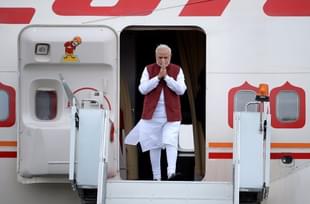 Prime Minister Narendra Modi arriving in Ufa for the BRICS/SCO Summits, Russia, 2015. (Alexei Danichev/Host Photo Agency/Ria Novosti via Getty Images)