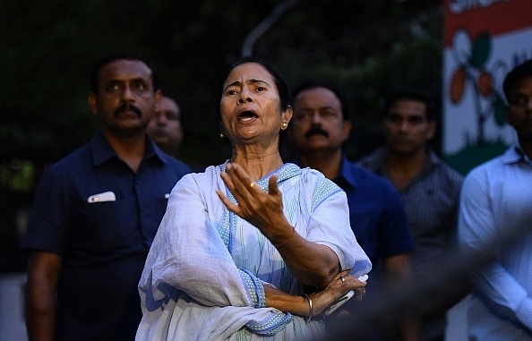 West
Bengal Chief Minister Mamata Banerjee after a meeting with leaders of
opposition leaders in New Delhi. (Arun Sharma/Hindustan Times via GettyImages)