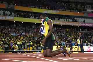 Jamaica’s Usain Bolt at the London Stadium. (Michael Steele/Getty Images) &nbsp;
