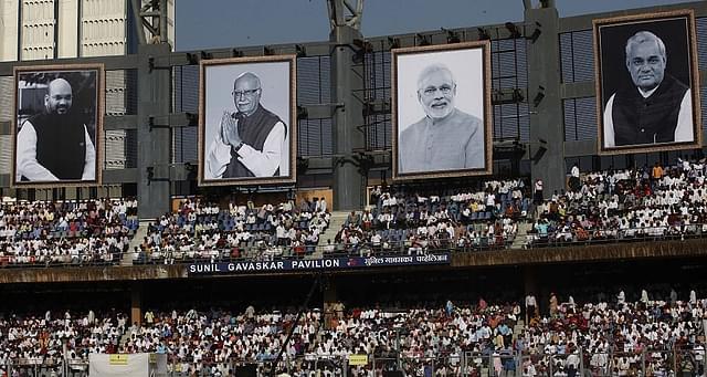 Top BJP leaders (Anshuman Poyrekar/Hindustan Times via Getty Images)&nbsp;