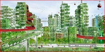 From vertical forests to forest cities? (Architectural rendering of a forest city: Stefano Boeri)&nbsp;