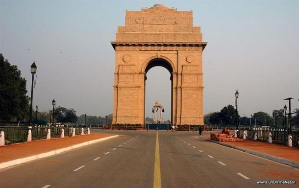 India Gate at the heart of Delhi