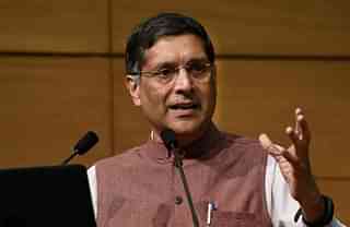 Chief Economic Adviser Arvind Subramanian addressing a press conference on Economic Survey 2016-17 (II) in New Delhi. (Mohd Zakir/Hindustan Times via Getty Images)