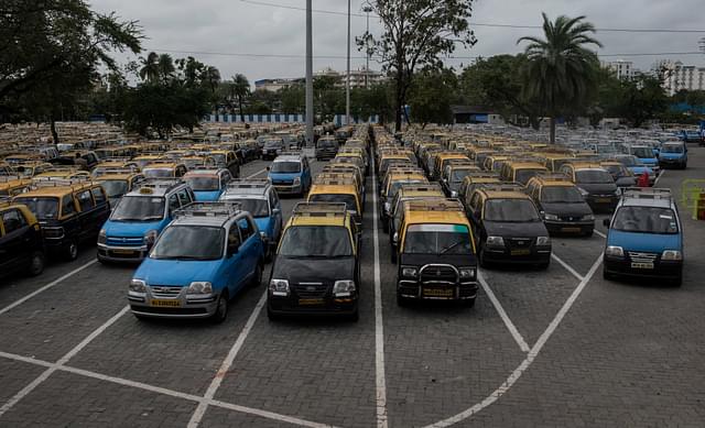 Taxi’s in Mumbai (Satish Bate/Hindustan Times via Getty Images)