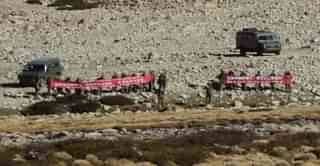 
The Chinese Army 


in Ladakh along the Line of Actual Control.

