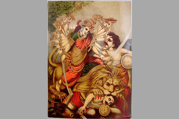 Buy Exotic India Mahishasura-Mardini Goddess Durga Pendant - Sterling  Silver at Amazon.in