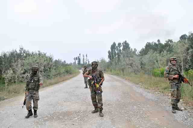 Soldiers of the Indian Army (Waseem Andrabi/Hindustan Times via Getty Images)