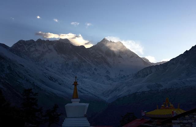 Mount Everest as seen from Tengboche. (PRAKASH MATHEMA/AFP/Getty Images)