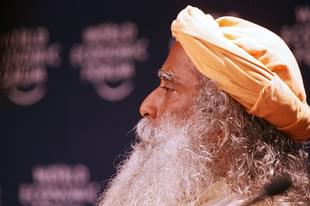 Sadhguru Jaggi Vasudev, founder of Isha Foundation in India listens during an interactive session on the last day of the World Economic Forum 28 January 2007 in Davos. (JOEL SAGET/AFP/Getty Images)