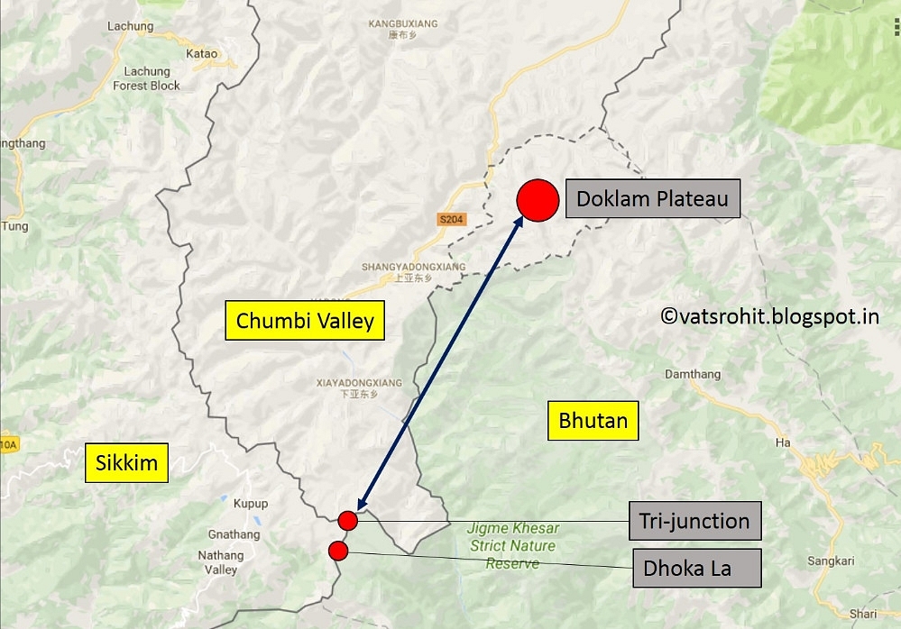 India-China-Bhutan Tri-Junction (vatsrohit.blogspot.in)