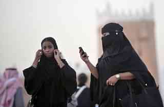 
                Saudi women at a cultural festival near the 
capital Riyadh on Sunday. (Fayez Nureldine/AFP/Getty Images)
        
    


