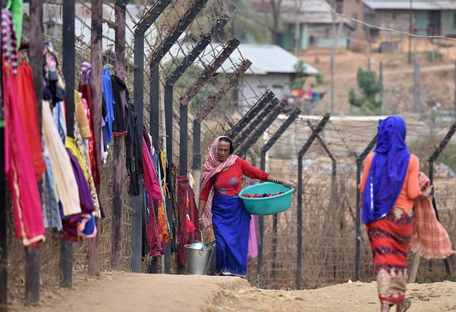 The India-Myanmar border fence (BIJU BORO/AFP/Getty Images)