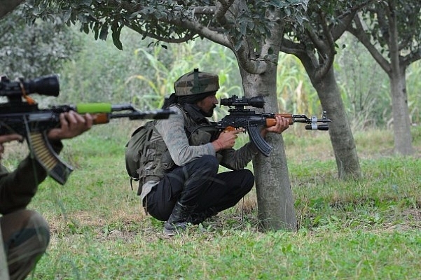 Lashkar-e-Taiba commander Abu Ismail and another terrorist have been killed in an encounter with the security forces in the outskirts of Srinagar. (Waseem Andrabi/Hindustan Times via Getty Images)