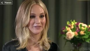Jennifer Lawrence
in an interview that appeared on Channel 4. (YouTube Screengrab)