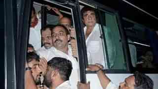 
Congress leaders detained by UP police. (PTI)