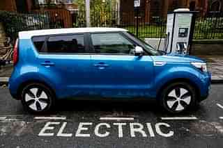 Kia Soul EV being charged in London. A Representative Image (Miles Willis / Stringer via Getty Images)