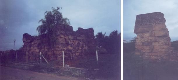 British demilitarised Travancore by systematic destruction of fortifications.We continue the destruction.One can see such destroyed watchtowers dotting many places in the district. 