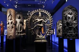An 11th century bronze Nataraja Siva from India is displayed
a a Paris exhibition. (FRANCOIS GUILLOT/AFP/Getty Images)