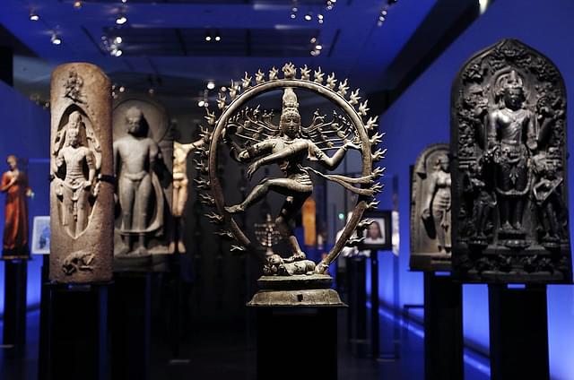 An 11th century bronze Nataraja Siva from India is displayed
a a Paris exhibition. (FRANCOIS GUILLOT/AFP/Getty Images)