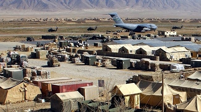 The Air Force station at Hamid Karzai International Airport