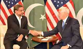 Pakistan PM Abbasi meets US Vice President Mike Pence.

