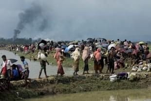 Rohingya refugees in Ukhia along the Myanmar-Bangladesh border (K.M. ASAD/AFP/Getty Images)