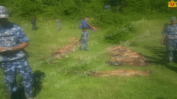 Pictures of the site released by Myanmar’s State Counsellor Office.