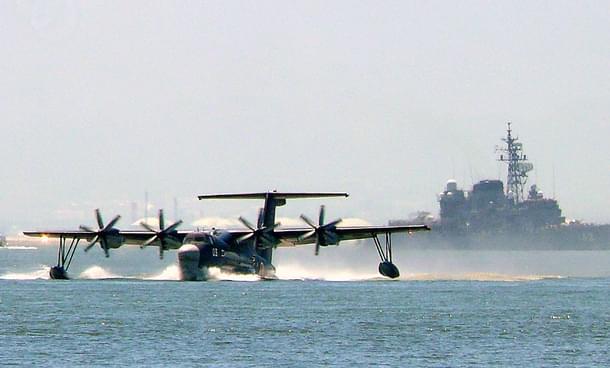 Japanese Self Defence force US-2 flying boat. 
(Wikimedia Commons/Mamo)