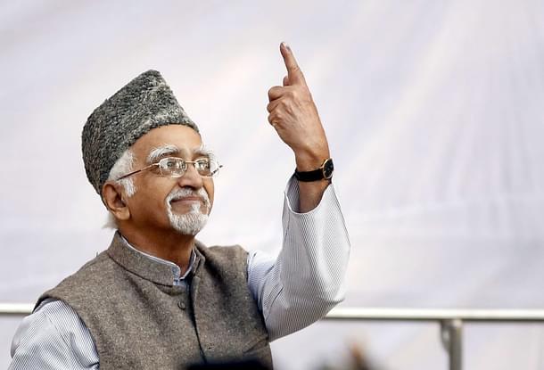 Hamid Ansari. (Ajay Aggarwal/Hindustan Times via Getty Images)