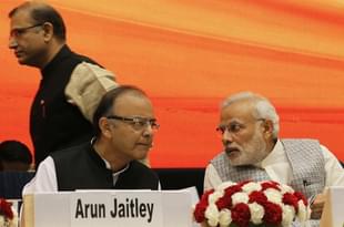 Prime Minister Narendra Modi with Finance Minister Arun Jaitley (Arvind Yadav/Hindustan Times via Getty Images)