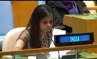
India’s first secretary to the UN, Eenam Gambhir.
  

