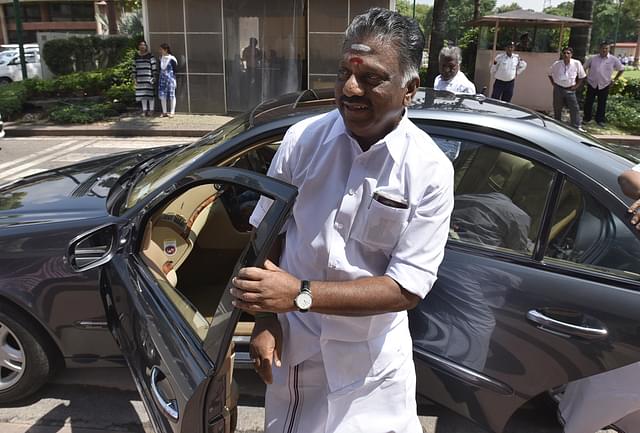 Tamil Nadu Deputy Chief Minister O Panneerselvam. (Raj K Raj/Hindustan Times via GettyImages)