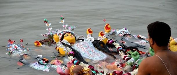 Durga idol immersion