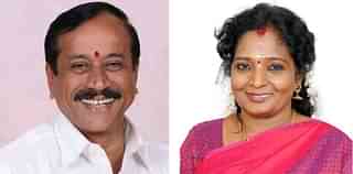 Tamil Nadu BJP leaders H Raja and Tamilisai Soundararajan