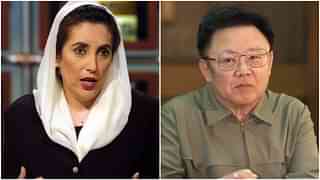 Former Pakistan prime minister Benazir Bhutto [L] (Alex Wong/Getty Images) / Former North Korean leader Kim Jong-il (CHIEN-MIN CHUNG/AFP/Getty Images)