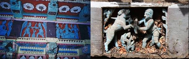 Panels 2005 and details of a fallen panel (2017)