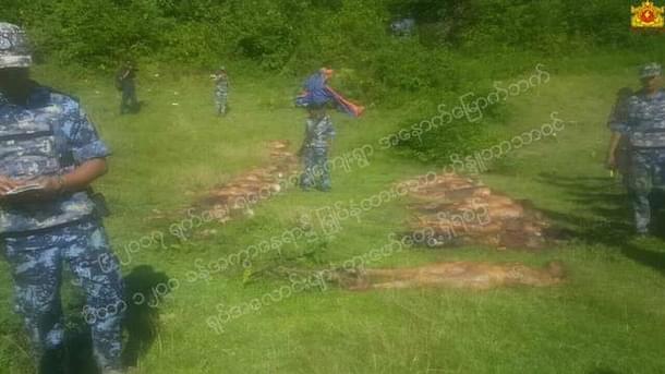 Pictures of the site released by Myanmar’s State Counsellor Office.