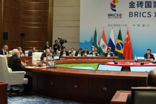 BRICS plenary session. (MEA/Twitter)